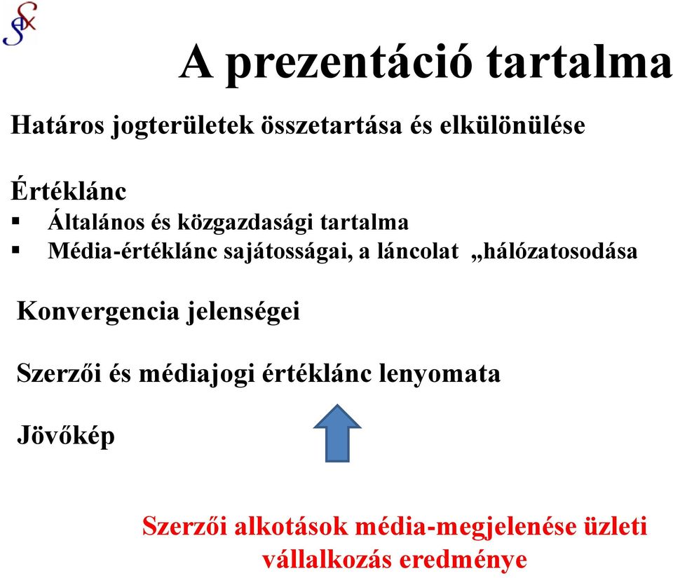 láncolat hálózatosodása Konvergencia jelenségei Szerzői és médiajogi