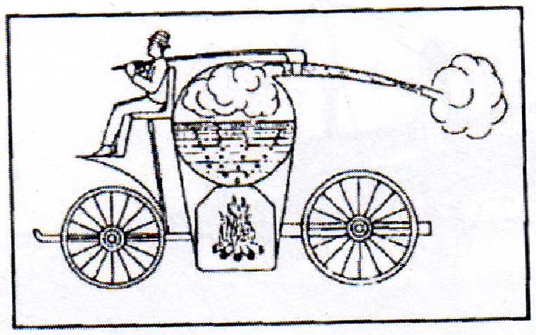 1. Bevezetés és történeti áttekintés 1687, Newton gőz kocsija (a valóságban nem működött, nem volt elég