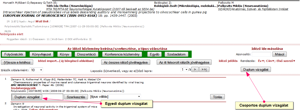 A Duplum! feliratra kattintva, felugró ablakban megjelenik a duplumra vonatkozó információ (10.20b ábra) 10.