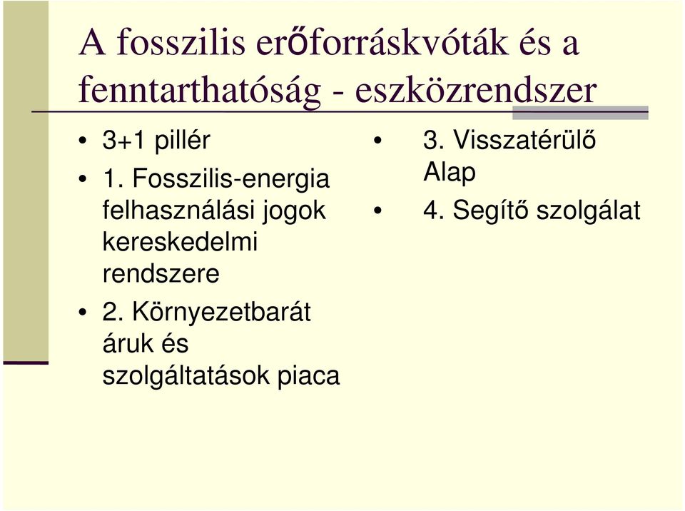 Fosszilis-energia felhasználási jogok kereskedelmi