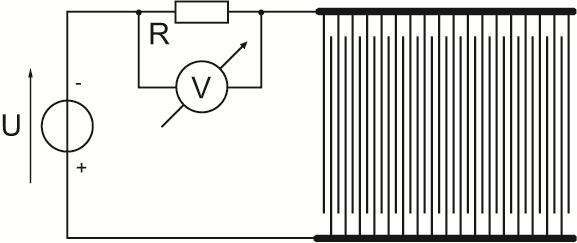 24. ábra. A vízcsepp teszt mérési elrendezése. A vízcsepp tesztek során a klíma kamrás vizsgálatoknál is használt elektrolitot alkalmaztam: nagy tisztaságú vizet (0.