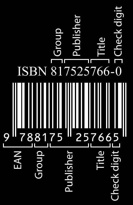 ISBN és ISSN számok ISBN (International Standard Book Number) szám: a könyvek (és egyéb monografikus jellegű művek) nyilvántartására szolgáló nemzetközi szabványos számrendszerhez tartozó kód.