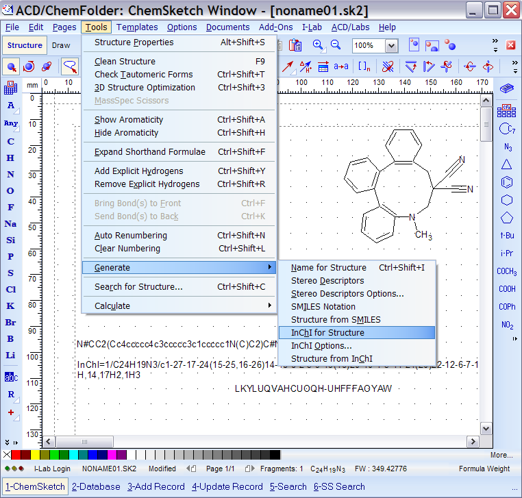 ChemSketch: kémiai rajzoló- és nevezéktan program Cég: ACD Labs Rajzolóprogram: ChemSketch az Advanced Chemistry Development (ACD/Labs) ingyenes ChemSketch-licenszeket adott számos akadémiai