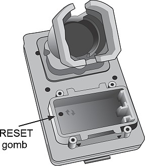 A RESET gomb A RESET gomb segítségével újraindíthatja a vezérlő belső programját. Ekkor minden öntözési programot törlődik. 1. Távolítsa el az elemtetőt, majd az elemet. 2.