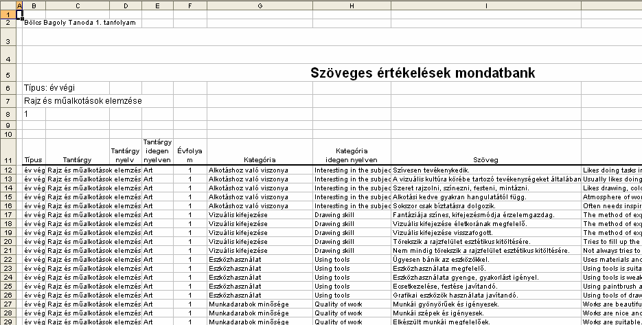 2. Majd kattintson a Halmazt képez gombra. A mondatbank elemeinek exportálása 3.