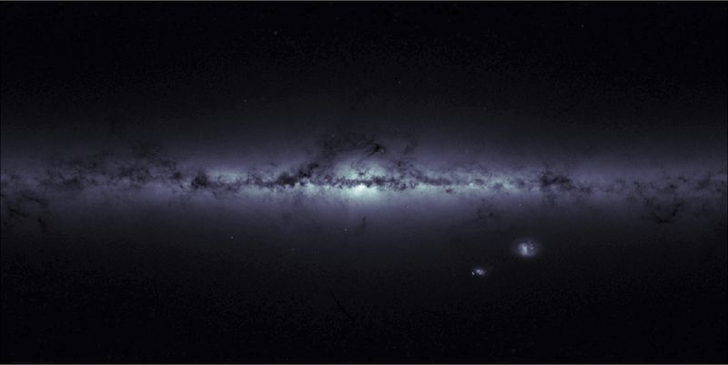 Tejútrendszer ahogy a Gaia látja 2015 július 3.