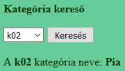 2b Kategória keresés B-verzió KategoriaKezelo3.php (2/2) <?