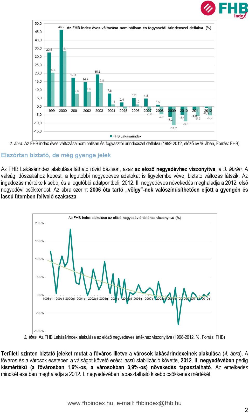 bázison, azaz az előző negyedévhez viszonyítva, a 3. ábrán. A válság időszakához képest, a legutóbbi negyedéves adatokat is figyelembe véve, biztató változás látszik.