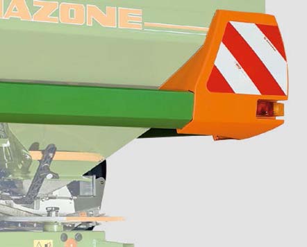 ZA-M SafetySet Szériafelszereltség minden ZA-M esetében Biztonság a közlekedés valamennyi résztvevője számára Az új SafetySet segítségével az AMAZONE ZA-M még több