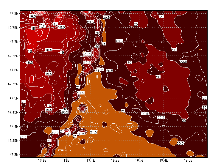 Az ALADIN-Climate és a SURFEX-TEB eredményeinek összehasonlítása nyári