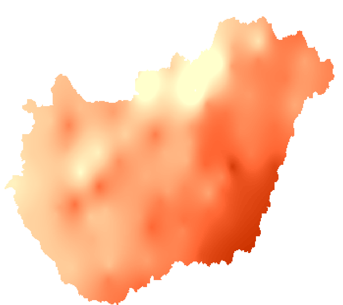 Léghmérséklet Az augusztus havi középhmérséklet 15,3 C (Kékestet) és 21,8 C (Pitvaros, Túrkeve) között alakult, az országos területi átlagérték 20,1 C volt, ami 0,2 C-kal magasabb az átlagnál. A 2010.