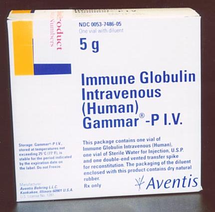 Immunszubsztitució intravénás immunglobulinok adásával IVIG: