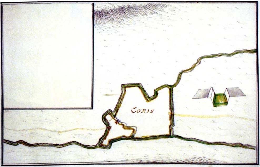 Egreus (1418) 71, Hıg'ıruš (1554), Hıg'ıriš (1569), Hecseris (~1700) 72, Esseriss (1717) 73, Egeris 74, Egris (1699, 1709 75, 1728 76 ), Eseresch pe Josephinische Landesaufnahme 77.