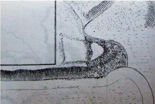 Fig. 1. Cetatea Mehadia demolata 24 pe 26.01.1699.