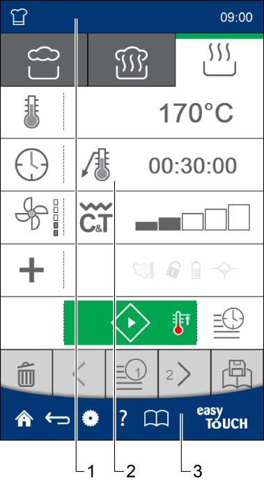 2 easytouch áttekintése 2.3 Az easytouch kezelése Navigáció az easytouch-on át A kombipárolója összes funkciója elérhető az easytouchkezelőfelület különböző oldalain át.