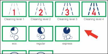 11 Beállítások elvégzése az easytouch-ban 11.8 Beállítások elvégzése a tisztításhoz Általános beállítások elvégzése 1. Válassza ki pl. a 'Főoldalon' a 'Beállítások' gombot. 2.