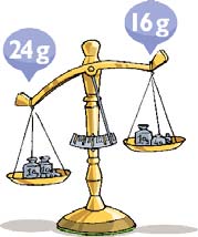 9 EGYENLÔTLENSÉGEK MEGOLDÁSA MÉRLEGELVVEL IV. Vizsgájuk meg, hogy egyenlőtlenség megoldásakor is alkalmazhatjuk-e a mérlegelvet: A mérleg jelzi, hogy a baloldali tömeg nagyobb, mint a jobboldali.