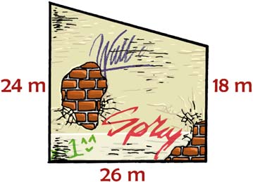 A TRAPÉZ TERÜLETE III.. PÉLDA Már korábban láttuk, hogy ha az ABCD trapézt a BC szár K felezőpontjára tükrözzük, akkor az eredeti trapéz és a képként kapott trapéz együtt egy paralelogrammát alkot.