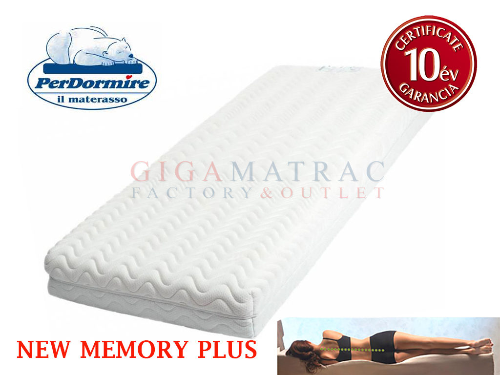 Gigamatrac Factory&Outlet» Matracok» Memory matracok» Perdormire New Memory Plus matrac Perdormire New Memory Plus matrac Méretek 80*200cm: 110900 Ft Akciós ár: 99900 Ft 90*200cm: 110900 Ft Akciós