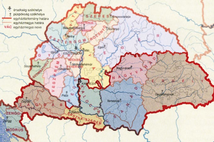 4 1.3.) Az érseki tartomány Főegyházmegyénk egy érseki tartomány (metropólia, provincia) feje, és ennél fogva jelentősége túlmutat az egyházmegye határain.