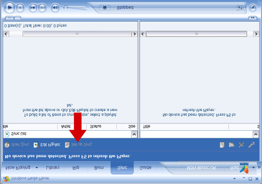 7. Kattintson az OK gombra. A kézi összehangolás beállításai 1. Indítsa el a Windows Media Playert. 2.