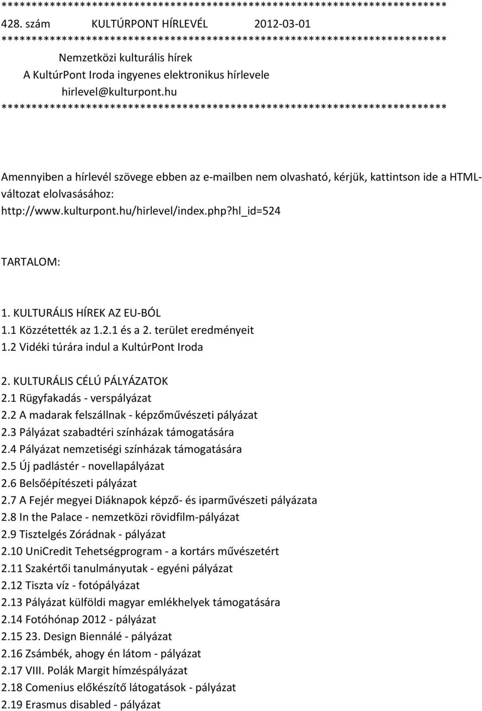 hirlevel@kulturpont.