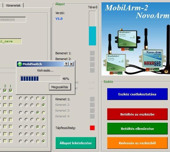 Bejelölhető, hogy rácsengetés hatására melyik telefonszám melyik kimenetet működtesse.