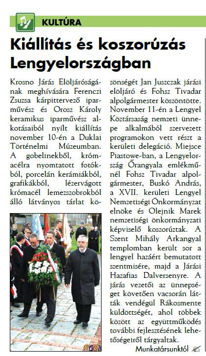 1./ Elnöki beszámoló az elmúlt időszak eseményeiről (szóbeli előterjesztés) Előadó: Buskó András elnök Buskó András: tájékoztatja a megjelent képviselőket, hogy az elmúlt ülés óta az alábbi