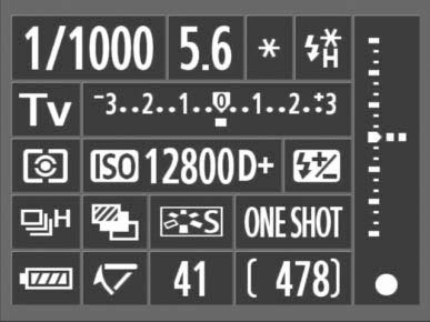 Kezelőszervek Felvételkészítési beállítások kijelzése Fényképezési mód d : Programautomatika f : Rekesz-előválasztás a : Kézi expozíció s : Záridő-előválasztás Mérési mód q Kiértékelő mérés w