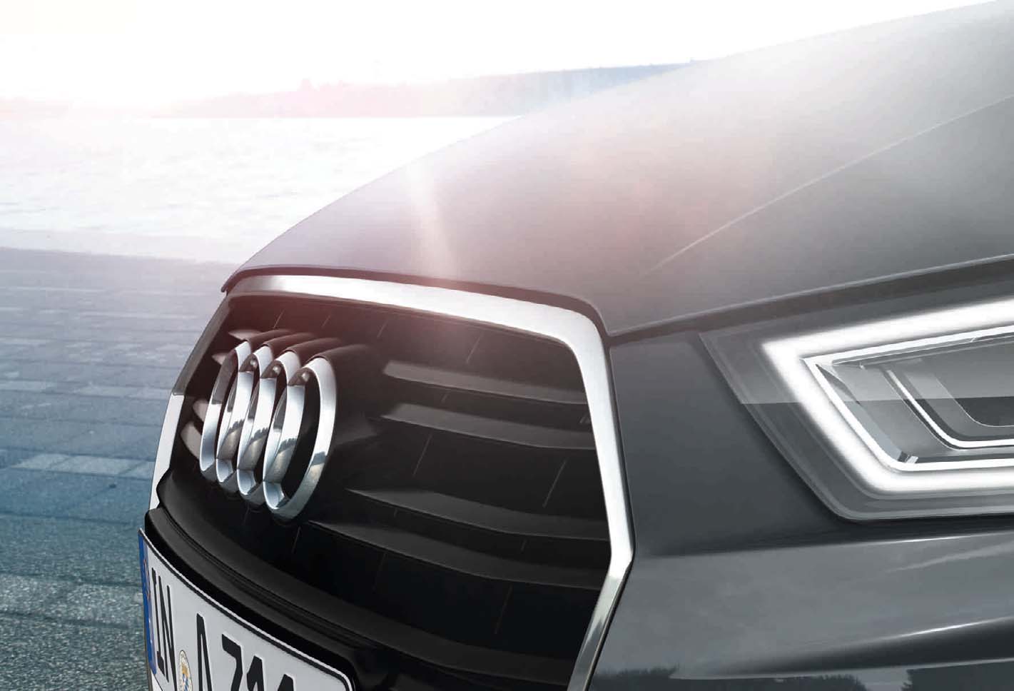 Audi A3/S3 > Különlegességek > Audi Matrix LED fényszórók Új fényben a progresszivitás Kristályszerű fénye világos és homogén módon világítja meg az úttestet.
