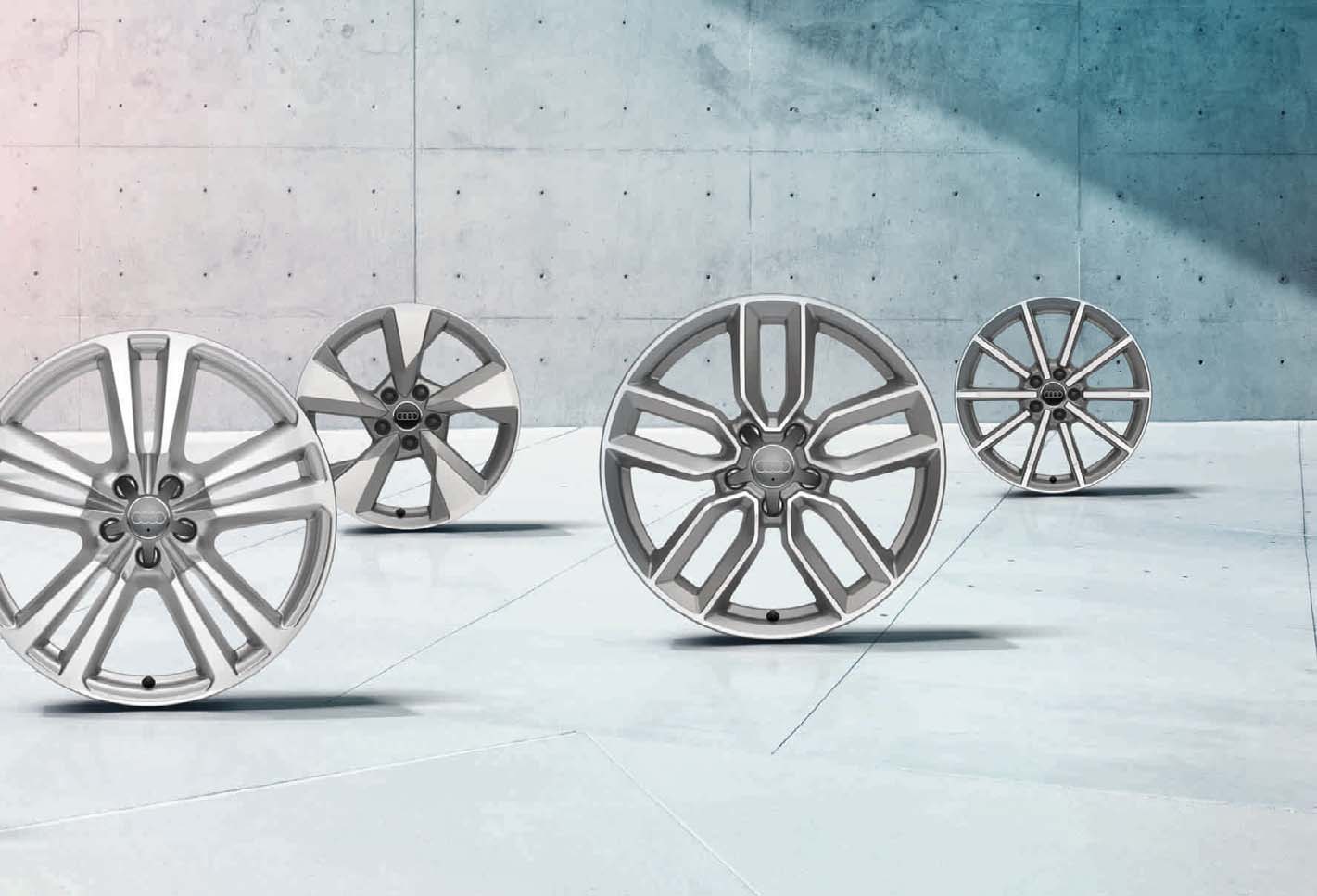Erőteljes fellépés 98 99 Emelje ki egyéni stílusát és Audi A3 modellje karakterét az Audi könnyűfém keréktárcsáival! Kedvenc dizájnjával kölcsönözzön autójának különösen erőteljes fellépést!