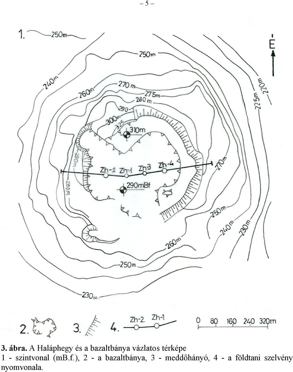 térképe 1 - szintvonal (mb.f.
