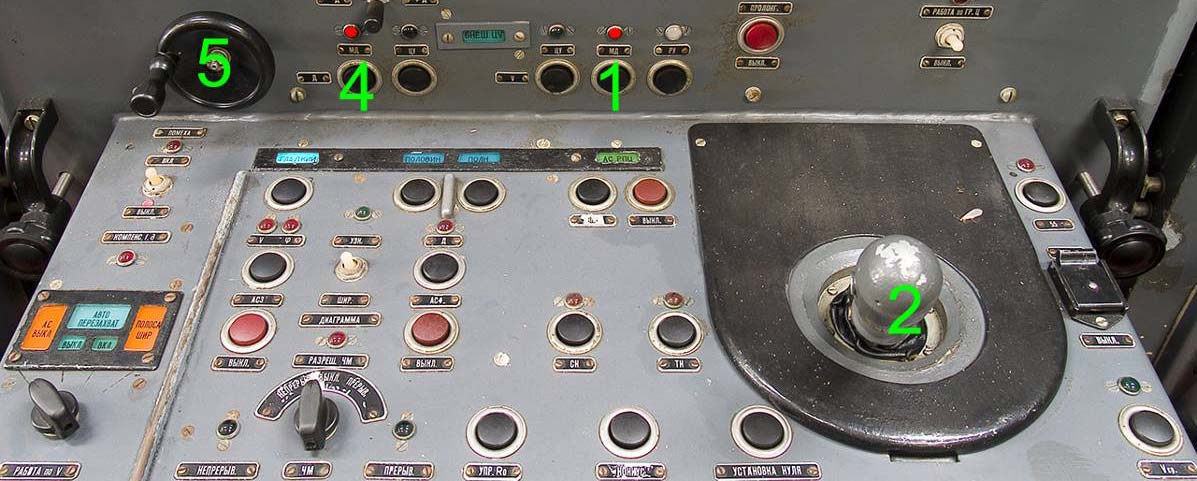 5N62VE RPC (Square Pair) célmegvilágító rádiólokátor manuális sebességi és távolsági vezérlése ( C billentyű lenyomásával megjelenítjük az Elfogó kezelő KI-236V, KR-266V pultjait) 1.