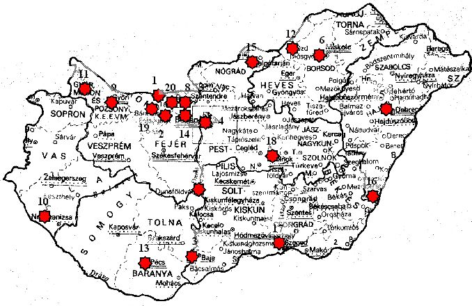 8. HL, VKF 2.o. 118606/Eln. 1932. 9. HL, VKF 2.o. 118163/Eln. 1931. 10. HL, VKF 2.o. 118163/Eln. 1931. és HL, VKF 2.o. 123725/Eln. 1931. 11. HL, VKF 2.o. 118884/Eln. 1931. 12. HL, VKF 2/c.o. 123755/Eln.