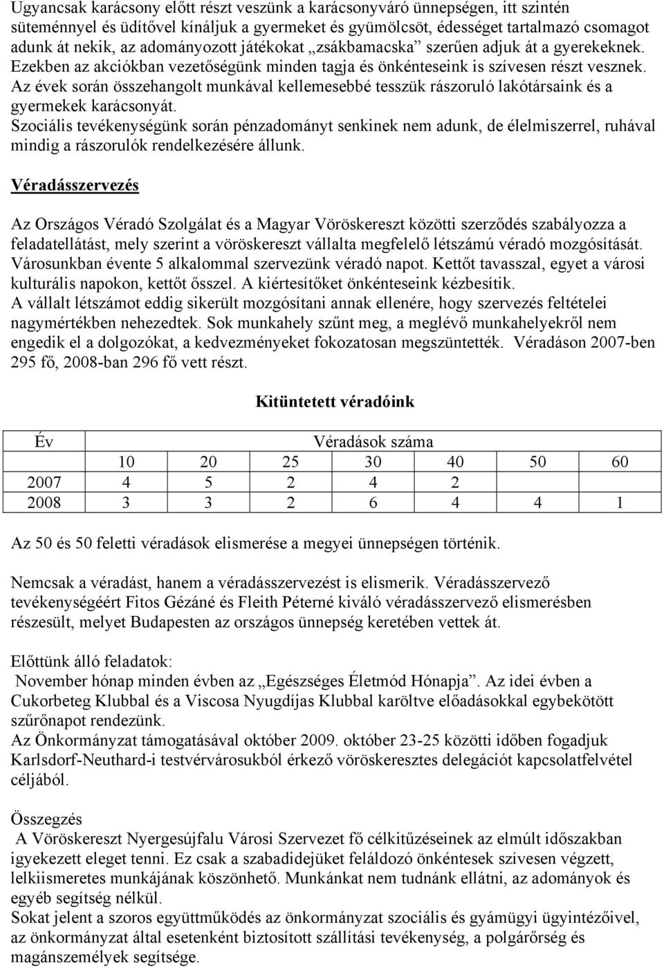Az évek során összehangolt munkával kellemesebbé tesszük rászoruló lakótársaink és a gyermekek karácsonyát.