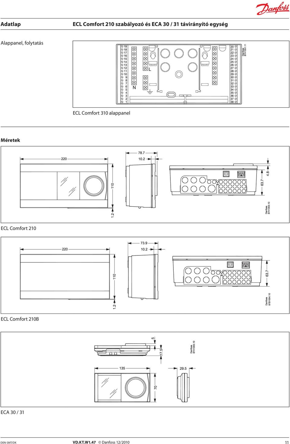 210 ECL Comfort 210B ECA 30 / 31