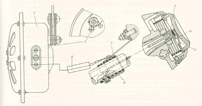 Jelzőkürt A C-44 típusú jelzőkürt (227. ábra) a csomagtartó térben, mellrész borításnál található, két csavarral rögzítve a tartóbakon.