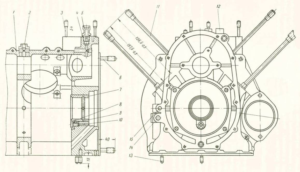 A forgattyúház javítása A forgattyúház a motor alaprészét képezi. Általában 120000 km-ig nem igényel javítást. (64.