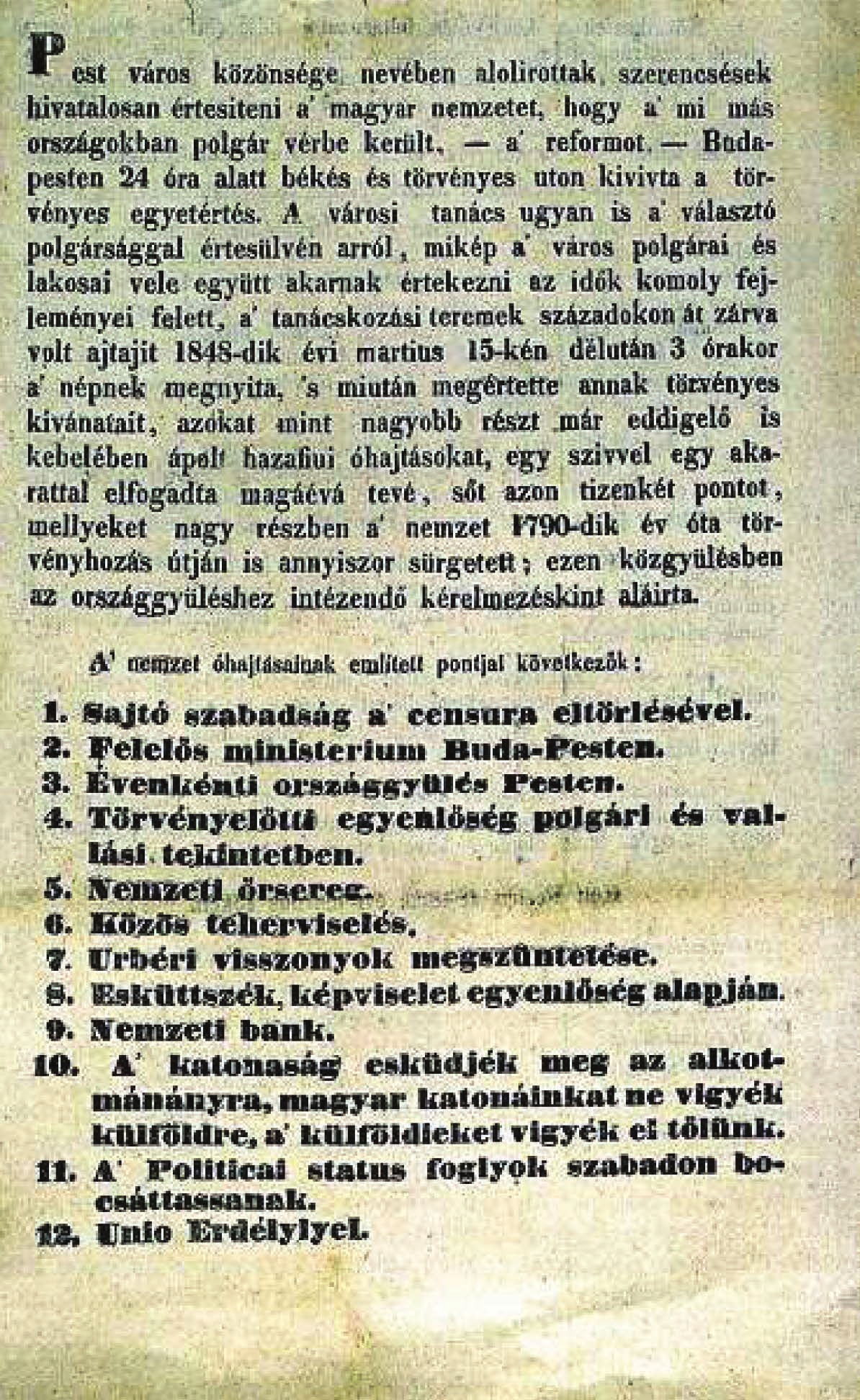 82 MATEMATIKA b történelem 11. évfolyam tanári útmutató 5. EGYSÉG Forradalom és szabadságharc 1848 tavaszán Európában forradalmi hullám söpört végig.