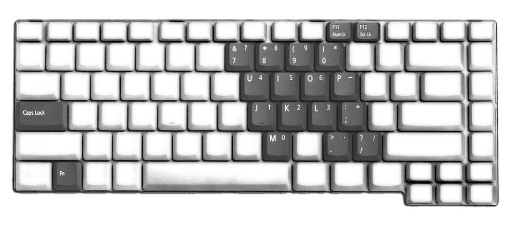 13 A billentyűzet használata A billentyűzet teljes méretű billentyűkkel és beágyazott numerikus billentyűzettel, valamint külön kurzorbillentyűkkel, két Windows billentyűvel és tizenkét
