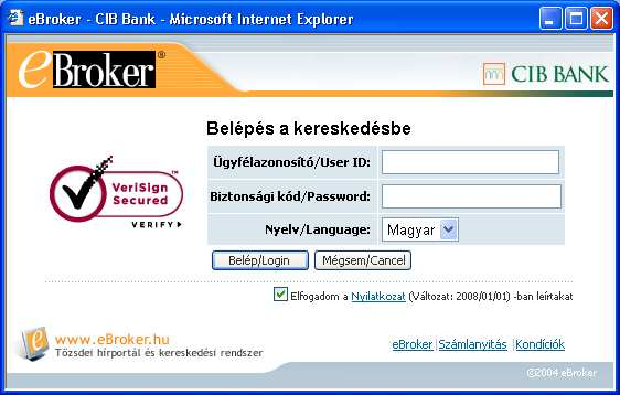23. sz. melléklet Nyilatkozat az internetes szolgáltatás mindenkori web lapján.