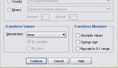 Analyze / Classify / Hierarchical Cluster / Method: Ward