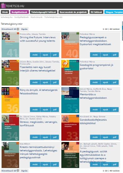 Matehetsz-kiadványok 2010-2016 Géniusz Könyvek szakkönyvsorozat: 42 kötet, 92 szerző, mintegy 6400 oldal, 54.
