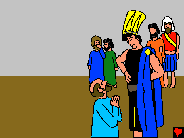 "Büntetésből magamnál tartom Benjámint, mint a rabszolgámat" mondta József. "Uram, inkább engemet tarts itt helyette!