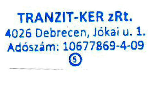 5490 HIVATALOS ÉRTESÍTŐ 2016. évi 60. szám A TRANZIT-KER zrt.