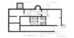 Új adalékok a római kori szőlőműveléshez Aquincum környékén 7. kép. A Kaszásdűlő Csikós utcai villa 9. helyisége (Zsidi 1991 nyomán) 8. kép A Pardigon 3.