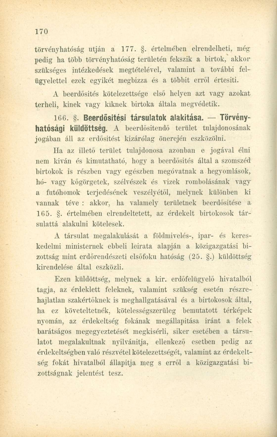 törvényhatóság utján a 177.