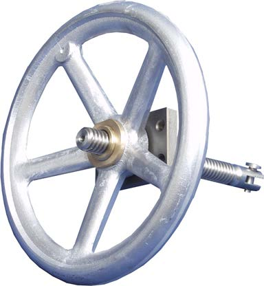 Névleges átmérő NÁ Kézikerék Ø Súly 250 360 mm 6,0 kg 300 360 mm 6,2 kg 5.1.