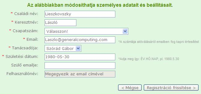 A rendszer navigálása A rendszer a legtöbb oldal jobb-felső sarjában található link-doboz használatával lehet navigálni.