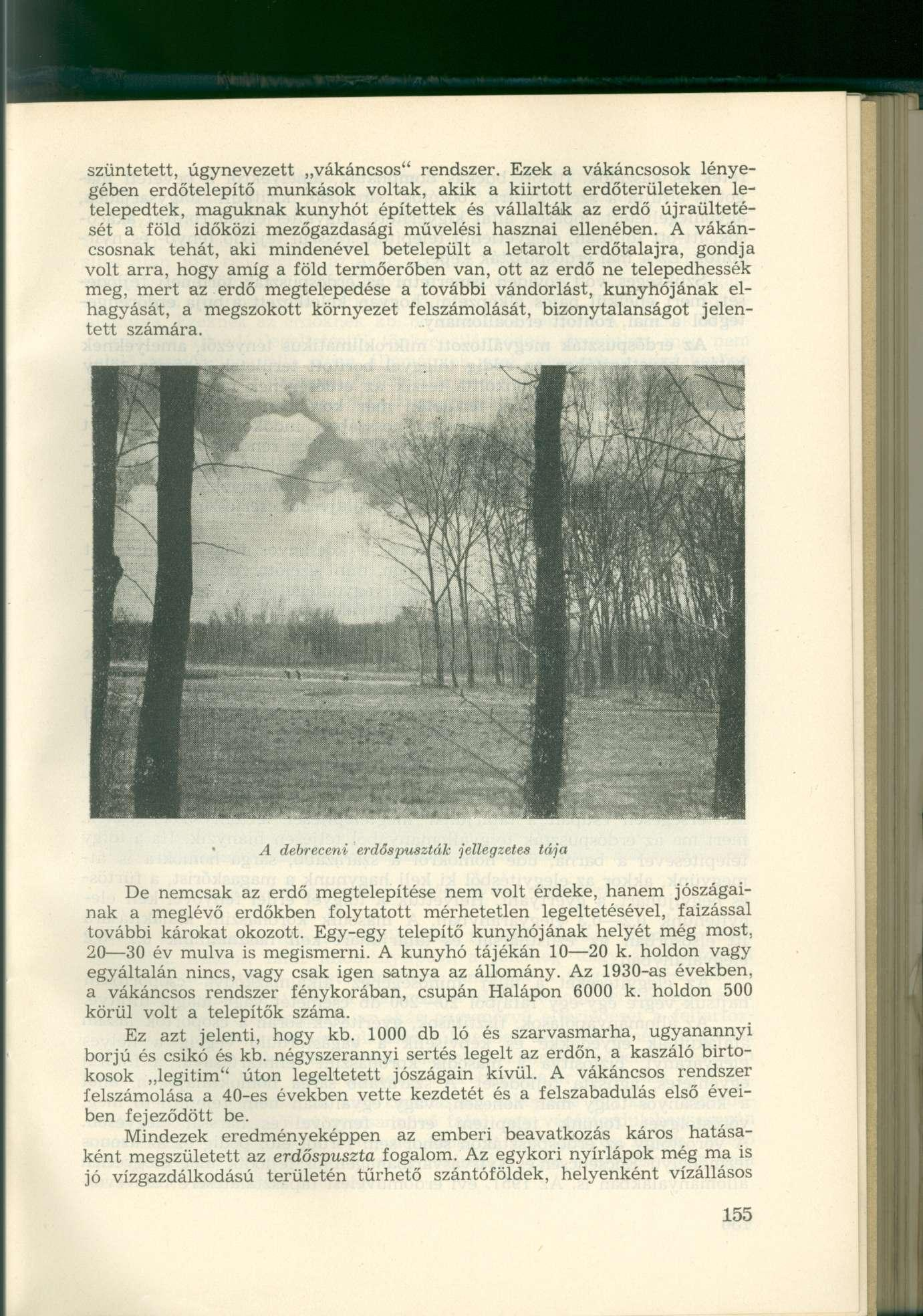 szüntetett, úgynevezett vákáncsos" rendszer.